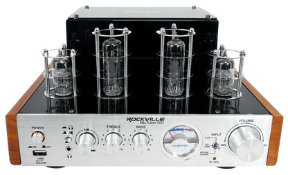 Rockville BluTube WD Bluetooth Tube Amplifier/Home Receiver + (2) Tower Speakers