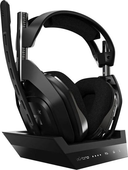 Astro Gaming A50 4th Gen Wireless Headset + Base Station PS5 PS4 PC MAC - Black - Preowned