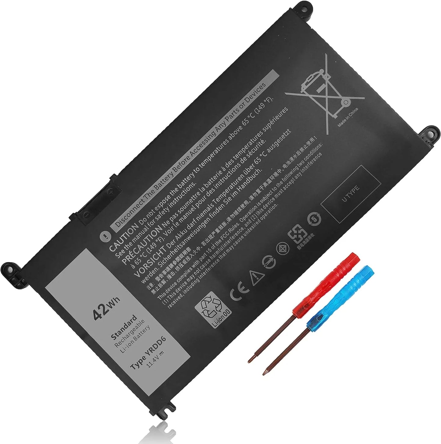 42Wh YRDD6 y for Dell Inspiron 15 3582 3583 3584 P75F 3593 5584 5585 5590 5593 5594 5598 5582 7586 14 3493 5481