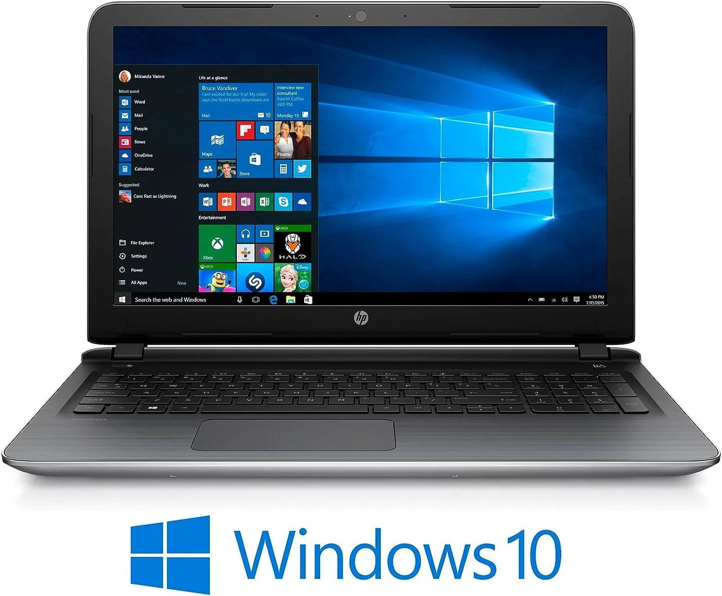 USED HP Laptop Pavilion 15-ab153nr AMD A10-Series A10-8700P (1.80GHz) 8 GB Memory 512GB SSD AMD Radeon R6 Series 15.6" Windows 10 Home 64-Bit