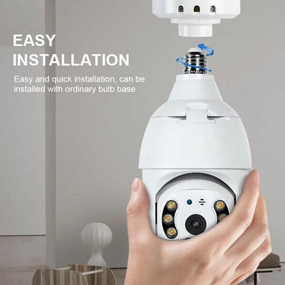 SPBPQY Light Bulb Camera, 2 Pack Security Camera 1080p, 360 Surveillance Camera (2.4GHz WiFi)