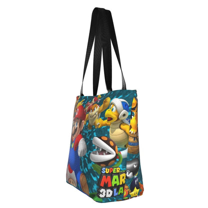 Super Mario 3D Land Women's Tote Bag Large Capacity Shoulder Handbag For Travel Beach Shopping Business Work School