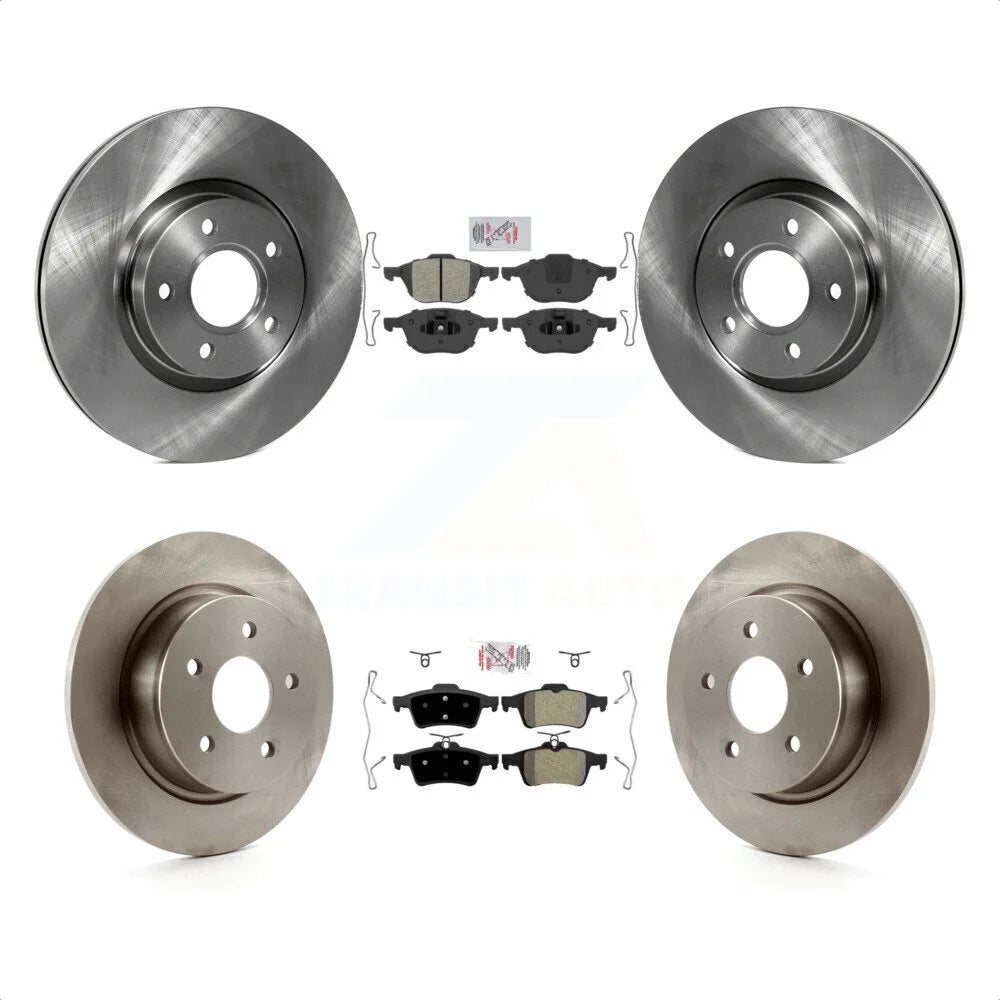 Transit Auto - Front Rear Semi-Metallic Pads And Disc Brake Rotors Kit For Ford Escape C-Max K8A-102139