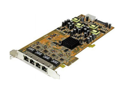 StarTech.com 4 Port Gigabit Power over Ethernet PCIe Network Card - PSE / PoE PCI Express NIC