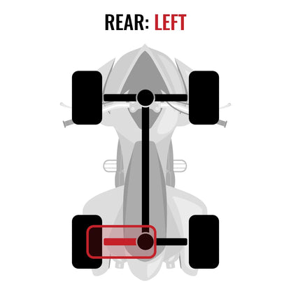 Sixity XT Rear Left Axle compatible with Can-Am Commander 1000 2015 - STD DPS XT XT-P 4X4