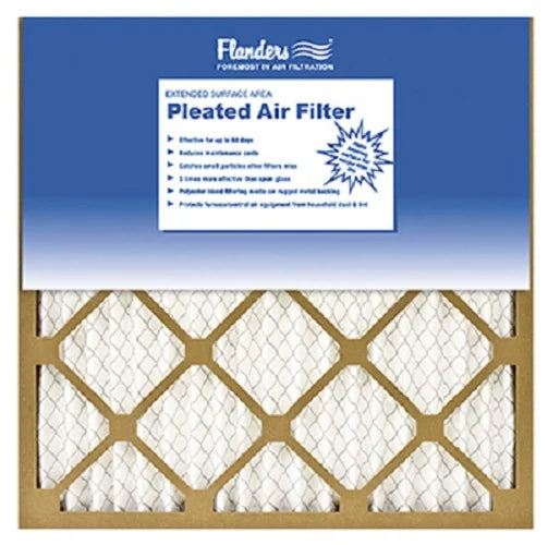 AAF/Flanders 81555.012030 20" x 30" x 1" Basic Pleated 60 Day Disposable Furnace Air Filter MERV 6 - Case of 12