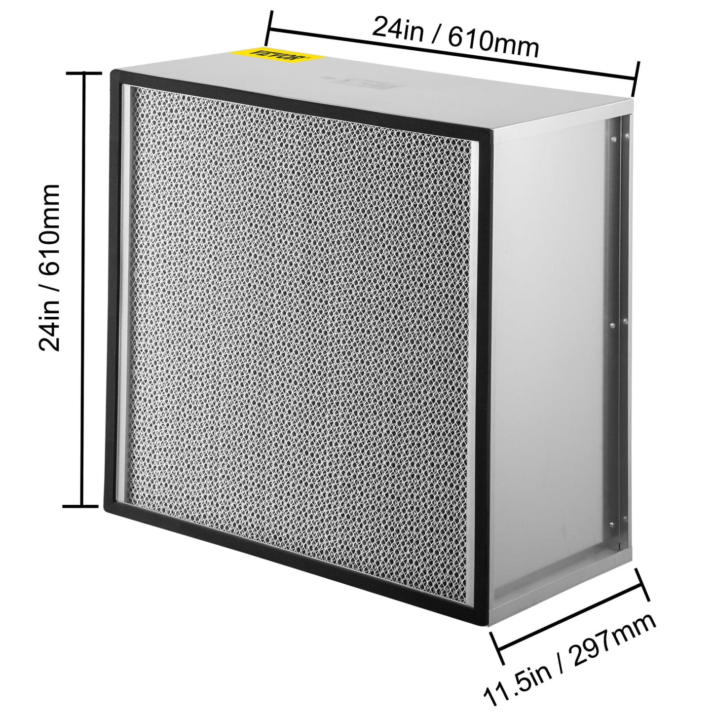 Bentism Filter Replacement, 24''x24''x11.5'' AC Filter, True HEPA Pleated Air Filter, Air Filter Replacement with Durable Galvanized Frame, 99.97% Standard Filter Compatible