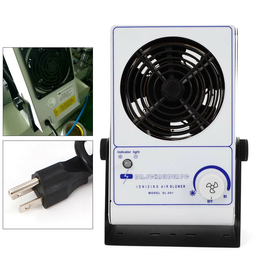 TFCFL 110V Ionizing Air Blower Ion Fan Discharge Static Eliminator Anti-Static Ionizer