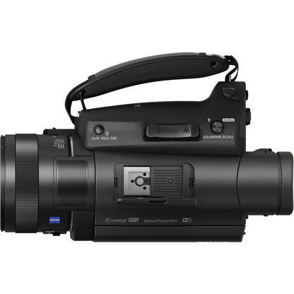 Sony Handycam FDR-AX700 4K HD Video Camera Camcorder + 2 extra Batteries and Charger + 128GB Memory Card + Hard Case + M