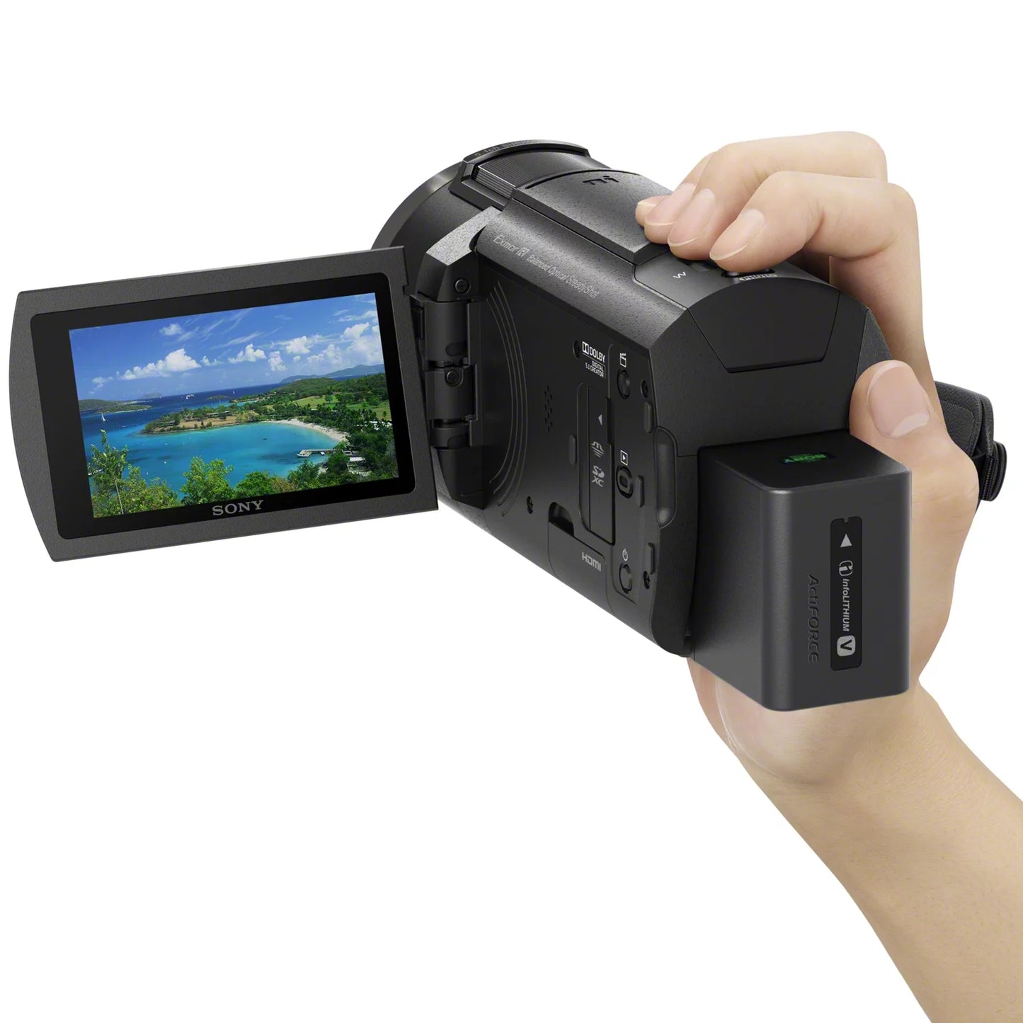 Sony AX43A Digital Video 4K Handycam Camcorder with Exmor R CMOS Sensor