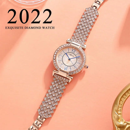 2022 Luxury Brand Watches For Women Fashion Diamond Quartz Ladies Watch Waterproof Skmei Dropshipping Gifts Moda Mujer Zegarek - Quartz Wristwatches