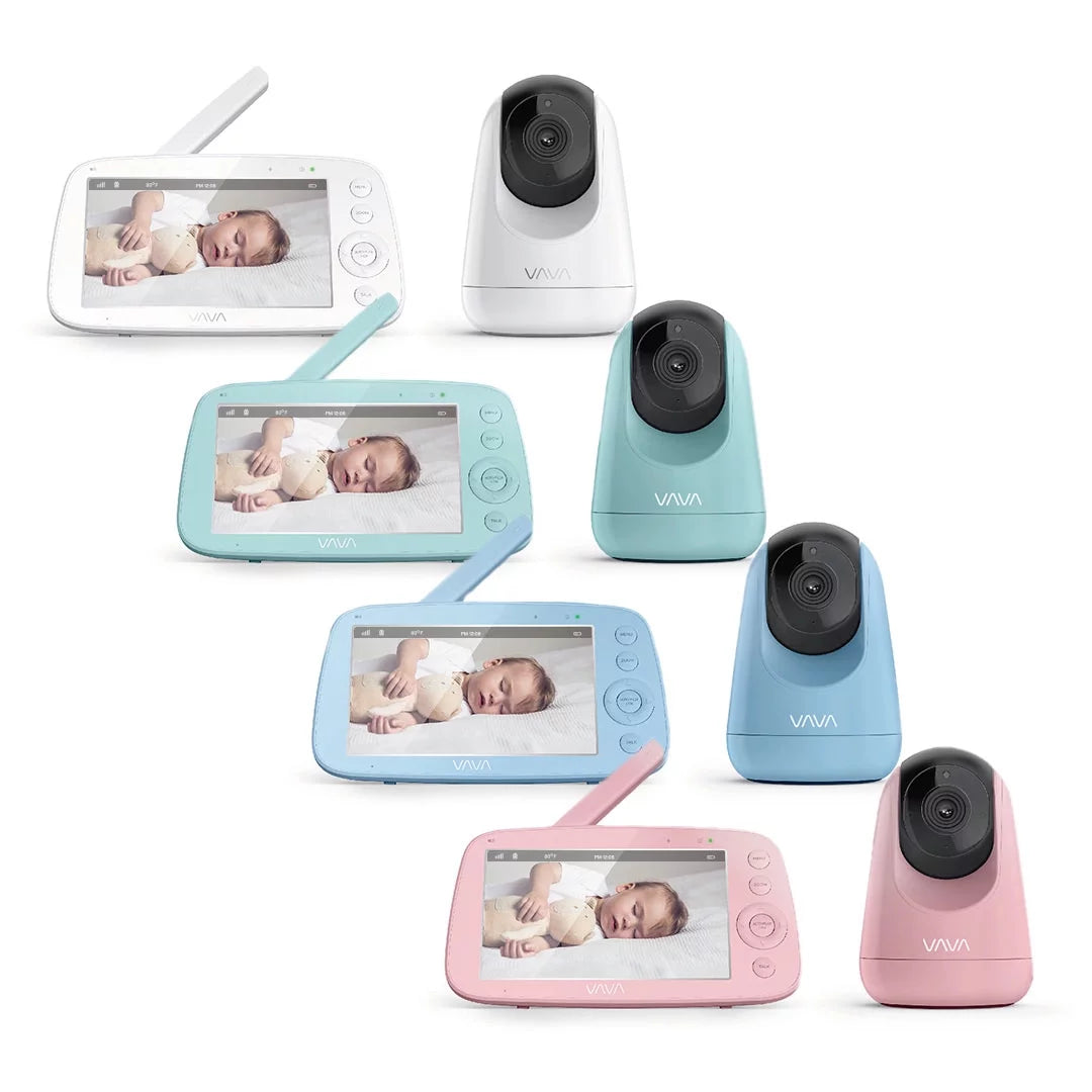 VAVA Video Baby Monitor, 5" 720P Handheld Screen and 2-Way Audio, Infrared Night Vision, Pink