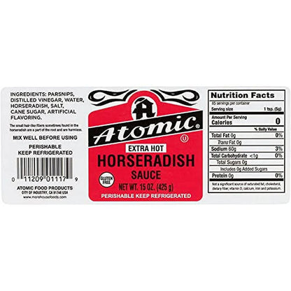 Atomic Horseradish - Extra Hot - "2 Pack" - 6 Oz Jars - 12 Ozs