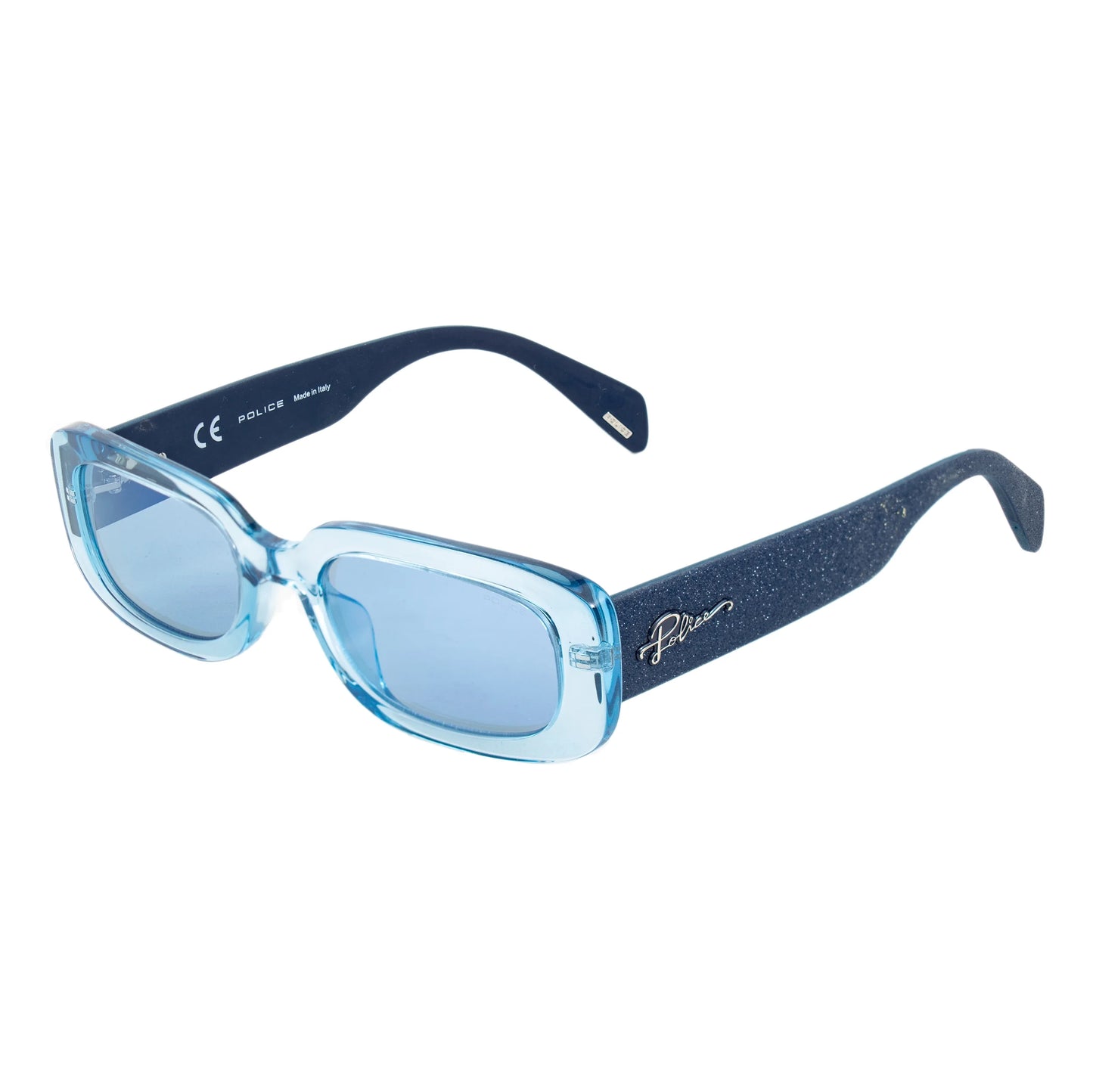 SUNGLASSES - POLARIZED FASHION SUN GLASSES POLICE BLUE BLUE WOMEN SPLA17 536N1X