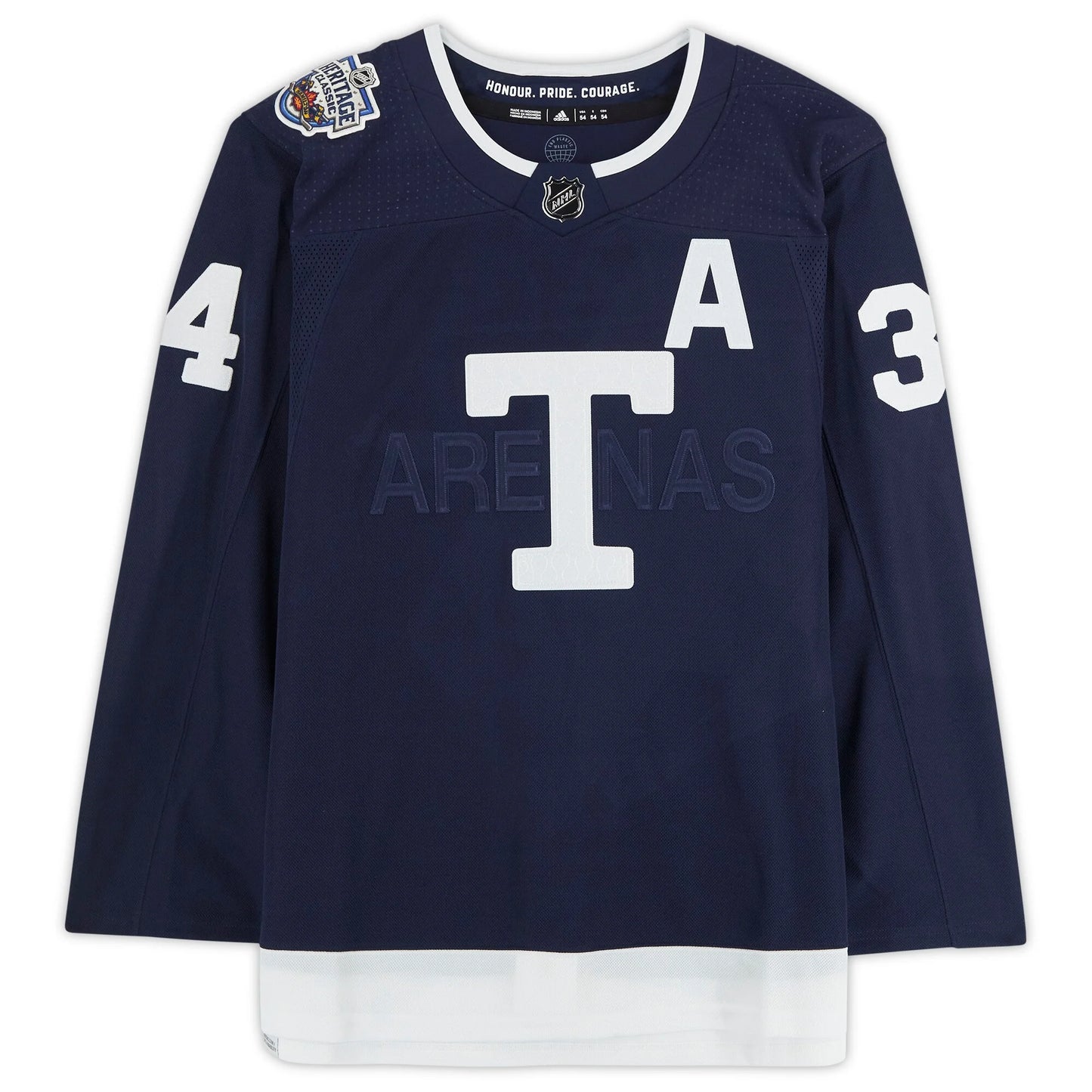 Auston Matthews Navy Toronto Maple Leafs Autographed 2022 Heritage Classic adidas Authentic Jersey