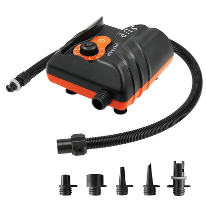 Anself Easy to Use 16 PSI Electric Air Pump with 6 Nozzles for Inflatables and Boats,