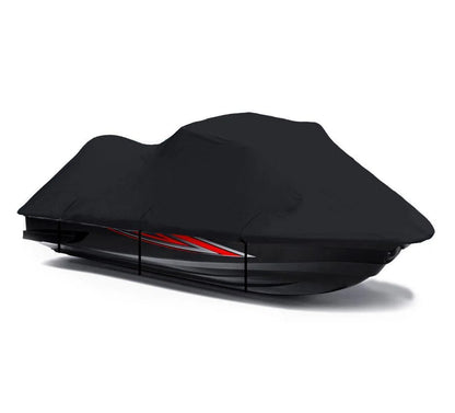 BLACK 600 DENIER JetSki Cover Compatible for XLT 1200 2001 2002 2003 2004 2005 / 800 2002 2003 2004 Yamaha Jet Ski PWC Cover