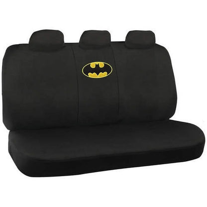 BDK Batman Chair Covers with Floor Mats Full Set, Holiday Car Auto Accessories Gift Set