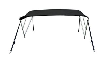 Bimini Top Boat Cover 36" High 67"-72" Wide 6' L Solution Dye 600 Denier BLACK