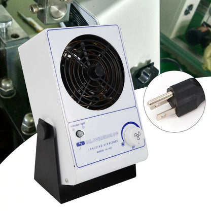 TFCFL 110V Ionizing Air Blower Ion Fan Discharge Static Eliminator Anti-Static Ionizer