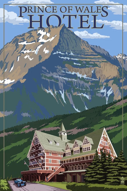 Waterton National Park, Canada, Prince of Wales Hotel (1000 Piece Puzzle, Size 19x27, Challenging Jigsaw Puzzle for Adults and Family, Made in USA)