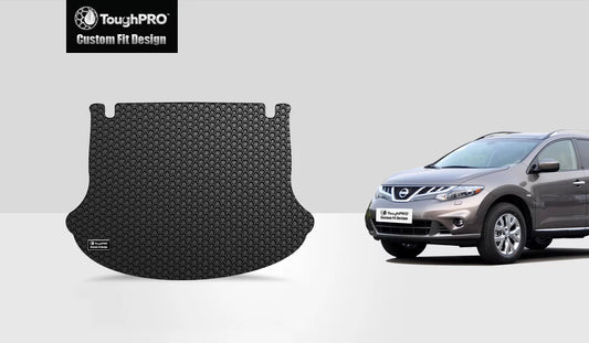 ToughPRO - Cargo Mat Compatible with NISSAN Murano - All Weather Heavy Duty (Made in USA) - Black Rubber - 2009