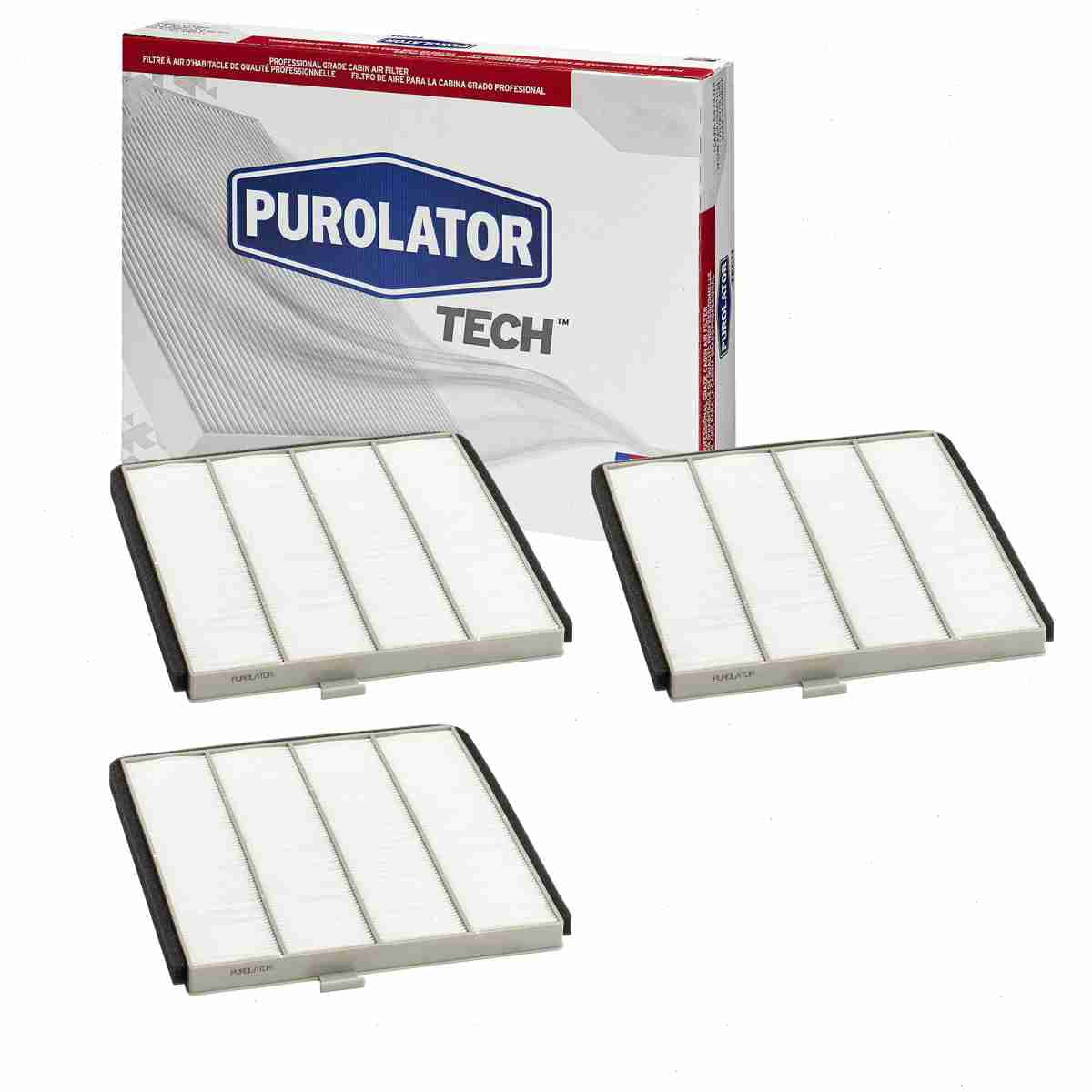 3 pc Purolator TECH TC45459 Cabin Air Filters for 224897 24897 453-1006 4897 61624897 89897 94897 AF1204 ALC-5228 AQ1054 C45459 C45459P CAF1770 CAF1770M CAF5459 CAF7770 CCF7770 CF1026 CF160 CF8813