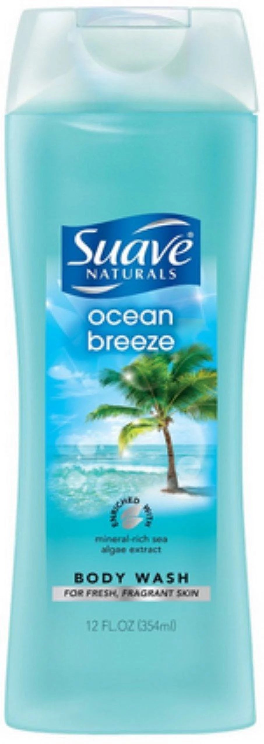 Suave Naturals Body Wash, Ocean Breeze 12 oz (Pack of 3)