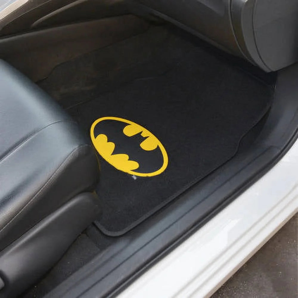 BDK Batman Chair Covers with Floor Mats Full Set, Holiday Car Auto Accessories Gift Set