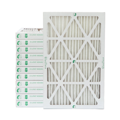 12 Pack of 18x24x2 MERV 13 Pleated 2" Inch Air Filters by Glasfloss. Actual Size: 17-1/2 x 23-1/2 x 1-3/4