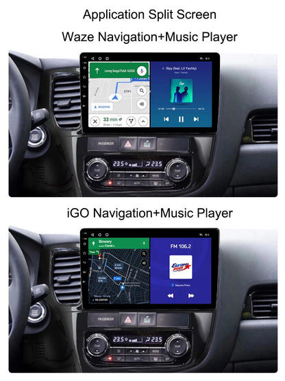 Carplay Android Auto Car Radio GPS For Mitsubishi Outlander 3 GF0W GG0W 2012 - 2018 Android Multimedia Navigation Player