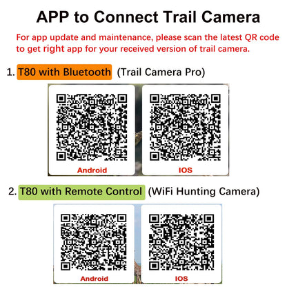 TOGUARD Trail Camera with SD Card WiFi Bluetooth 20MP 1296P Game Camera with 3PIR Night Vision Waterproof IP66 Motion Detection 120° Wide Angle Trail Cam for Hunting Wildlife Monitoring