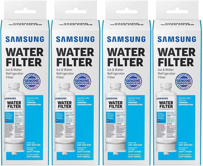 4 Pack DA97-17376B Refrigerator Water Filter Compatible with HAF-QIN/EXP, HAF-QIN, DA97-08006C, RF28R7351SG, RF23M8070SR,WS645A