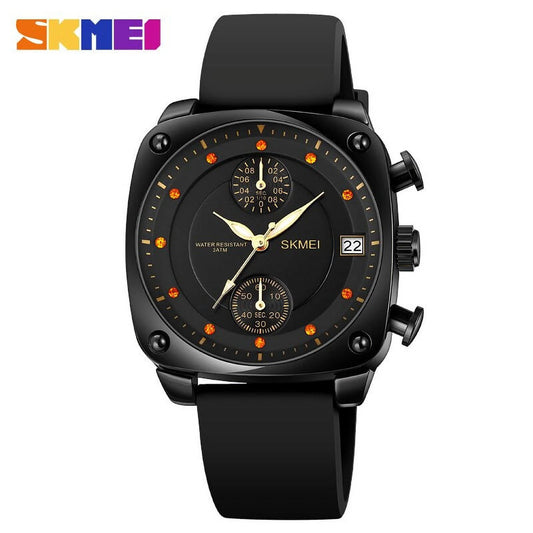 Top Brand SKMEI Quartz Watch Fashion Luxury Men's Watches Stopwatch Clock Calendar Quartz Movement Watch Man Waterproof Hour