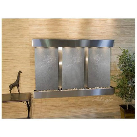 Adagio OFS2011 Olympus Falls-Square-Stainless Steel-Black Featherstone Wall Fountain