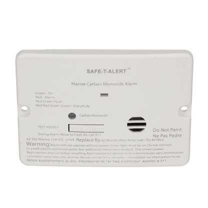 Seachoice 46361 White Flush Mount 62 Series Carbon Monoxide Detector