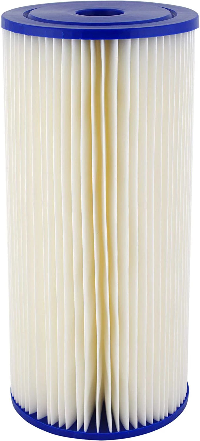 SpiroPure SP-S1-BB 10x4.5 20 Micron Pleated Cellulose Sediment Water Filter Cartridge S1-BB 155405-43 (Case of 8)