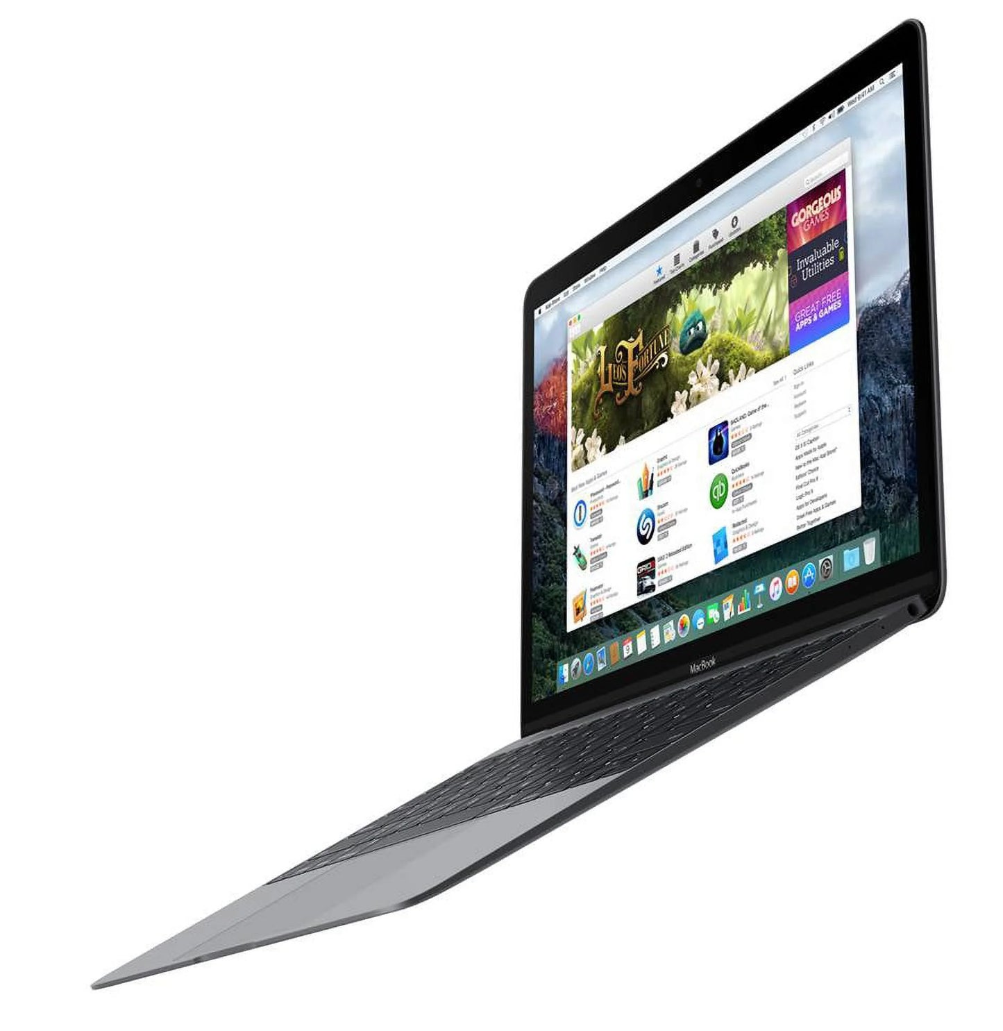 Apple Certified Used A Grade Macbook 12-inch (Retina, Space Gray) 1.1GHz Core m3 (Early 2016) MLH72LL/A 256 GB SSD 8 GB Memory 2304x1440 Display Mac OS X v10.12 Sierra Power Adapter Included