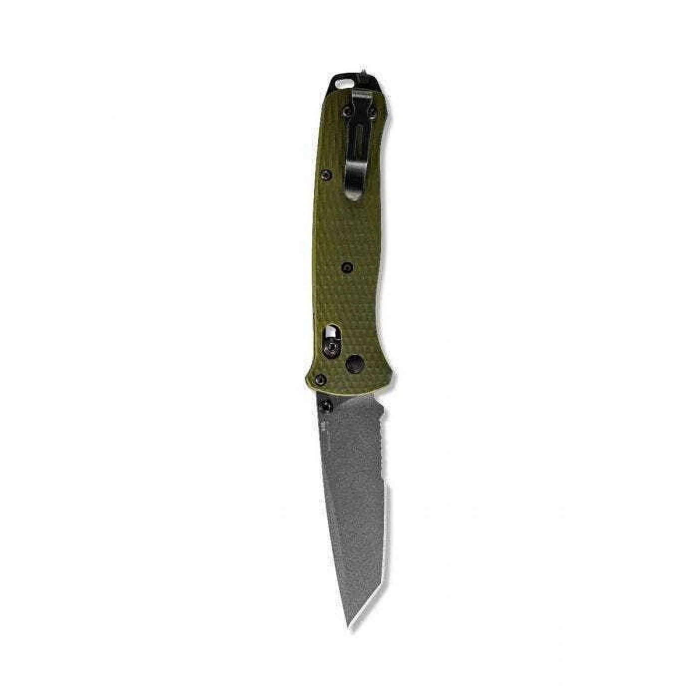 Benchmade 537SGY-1 Bailout Axis Serrated Tanto Grey Coated CPM-M4 Super Tool Steel Knife