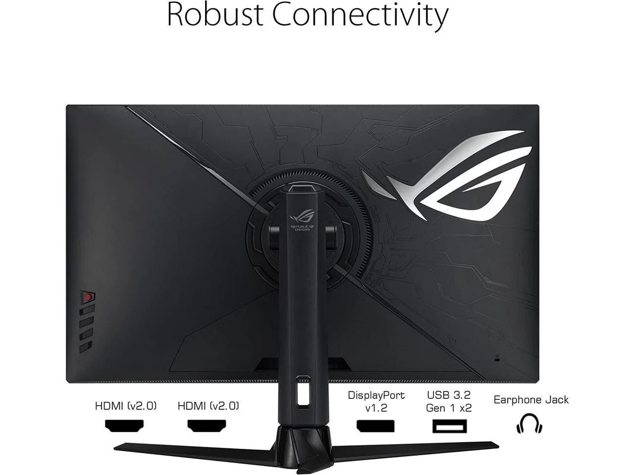 ASUS ROG Strix 32? 1440P Gaming Monitor (XG32AQ) - QHD (2560 x 1440), Fast IPS, 175Hz (OC), 1ms, G-SYNC compatible, Variable Overdrive, Eye Care, DisplayHDR 600, DisplayPort, HDMI, USB, 96% DCI-P3