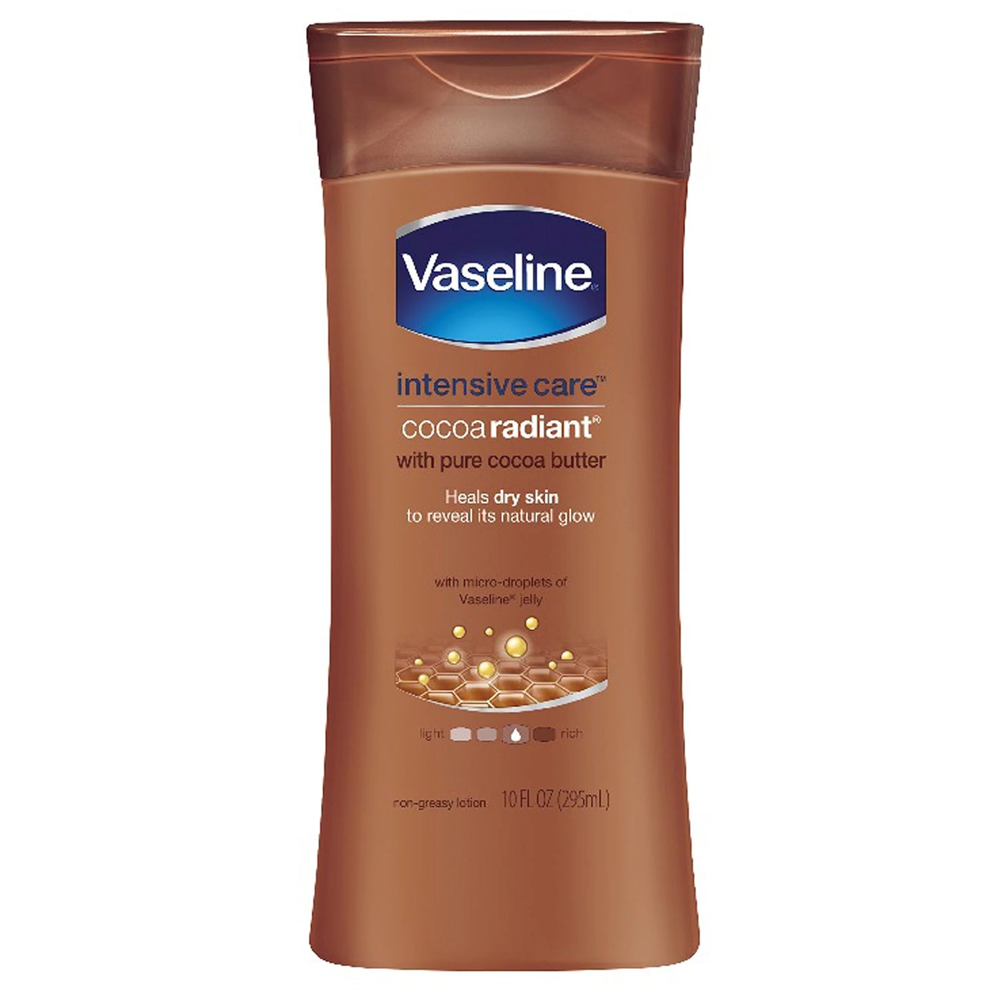 Vaseline Intensive Care Hand And Body Lotion Cocoa Radiant 10 Oz, Pack Of 4