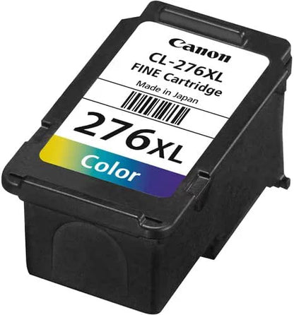 Canon PG-275 XL Black (4981C001) and Canon CL-276 XL Color High Capacity Ink Cartridges (4987C001) - Retail Packaging