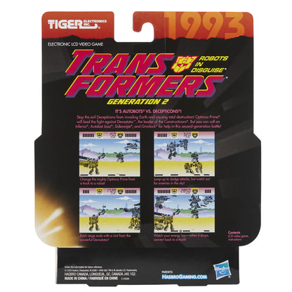 Transformers Generation 2 LCD Video Game, Inspired by the Vintage Game