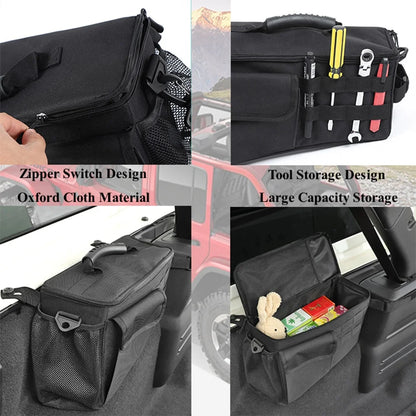 Trunk Bag Rear Tool Organizer Pocket for Jeep JL 4 Doors 2018-2024 Stowing Tidying Interior Accessories