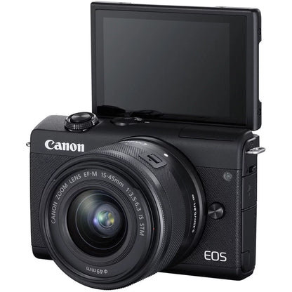 Canon EOS M200 Mirrorless Digital Camera with 15-45mm Lens (3699C009) + More