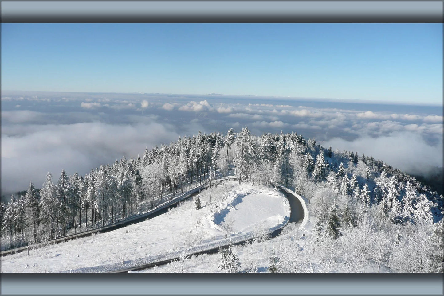 24"x36" Gallery Poster, Mountain Hochblauen of the Black Forest near Badenweiler 2009