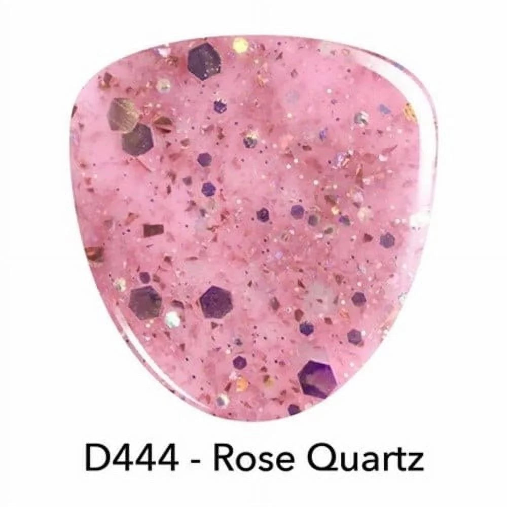 Revel Nail Dip Powder Starter Kit D444 Rose Quartz 0.5 oz Powder with EZ Liquids