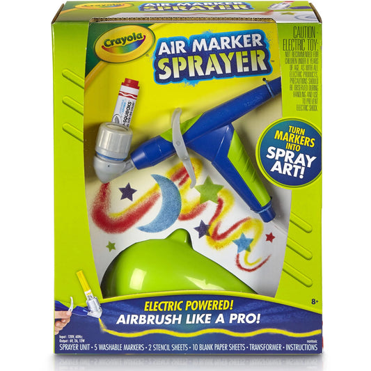 Crayola Air Marker Sprayer Set, 18 Pieces