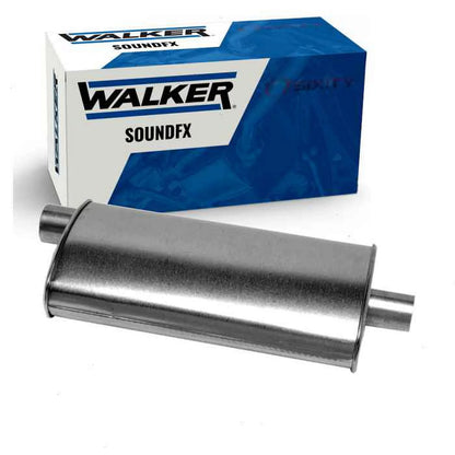 Walker SoundFX Muffler compatible with Chevrolet S10 1.9L 2.0L 2.2L 2.5L 2.8L 4.3L L4 V6 1982-1994