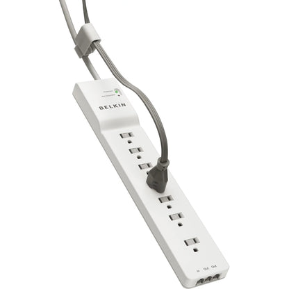 Belkin 7-Outlet SurgeMaster Surge Protector 7 x AC Power - 1875 VA - 2320 J - 125 V AC Input - 125 V AC Output - Phone/Fax